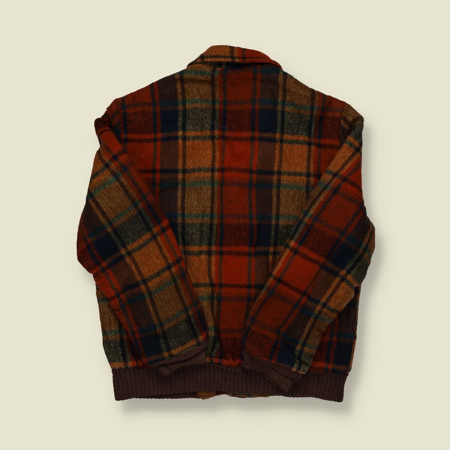 1960s Towncraft Plaid Wool Sherpa Lined Jacket - XS/S