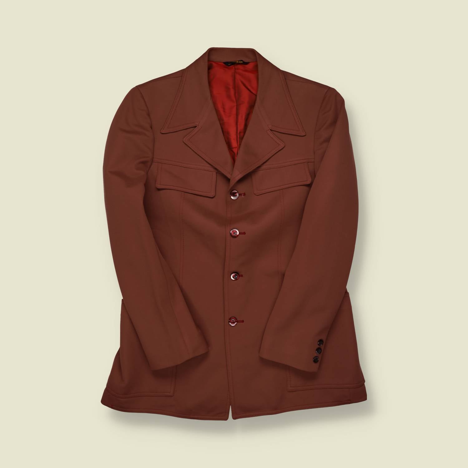 1970s The Sovereign Rust Leisure Jacket - XS/S