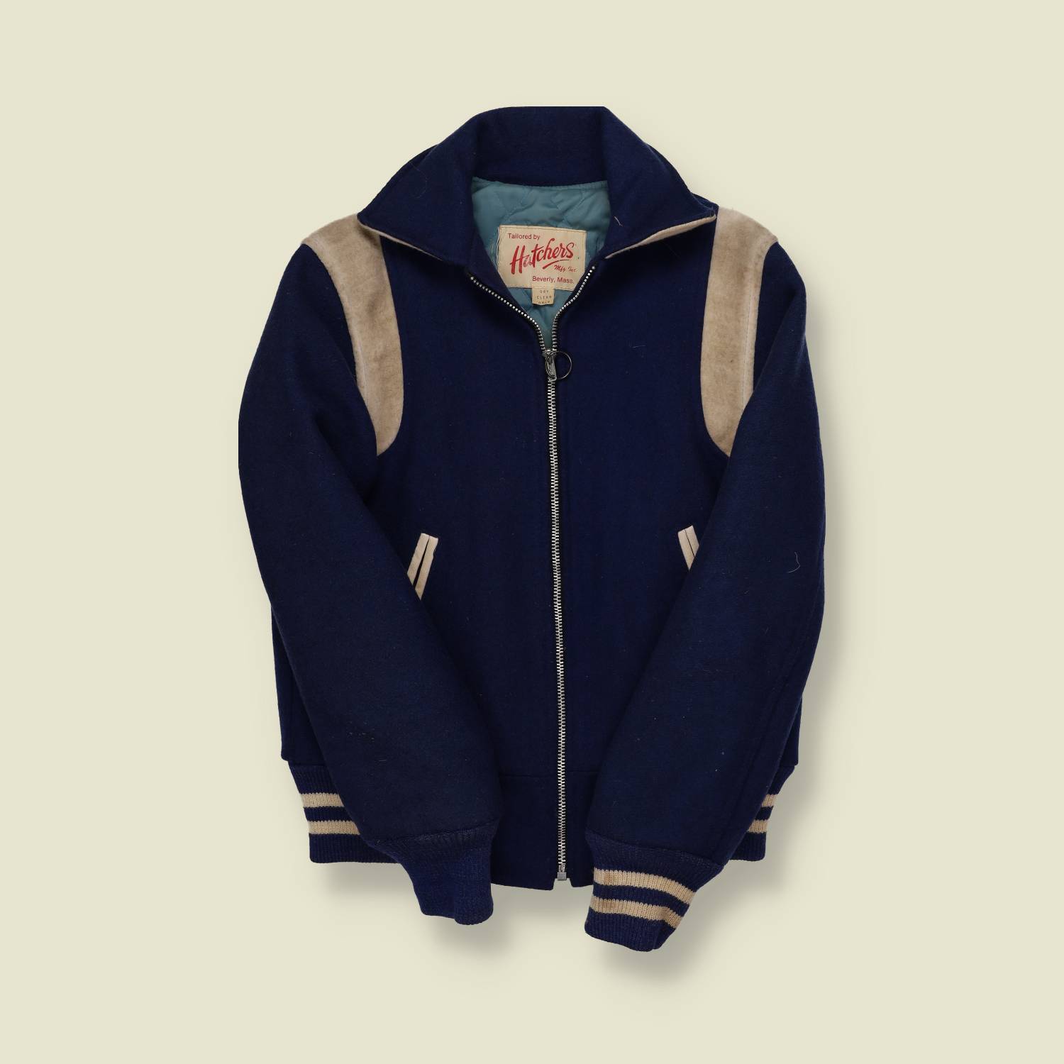 1950s–60s Hatchers Wool & Suede Varsity Jacket - XXS/XS