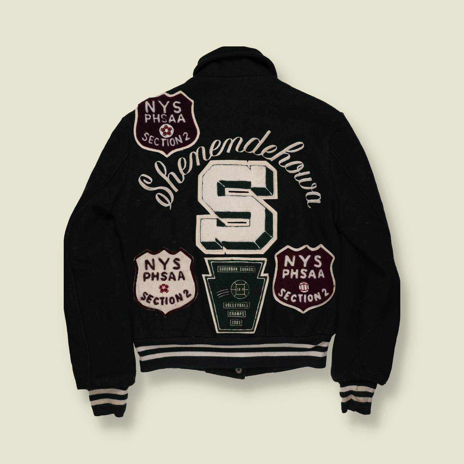 1983 Shenendehowa Varsity Jacket – Wool Letterman with Chainstitch - XS/S