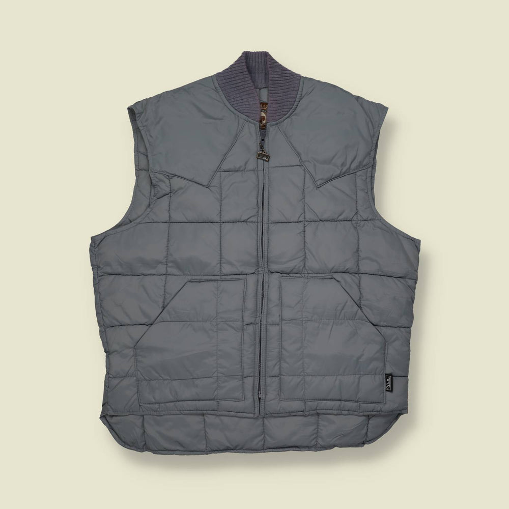 1970s Walls Western Quilted Nylon Vest - L/XL