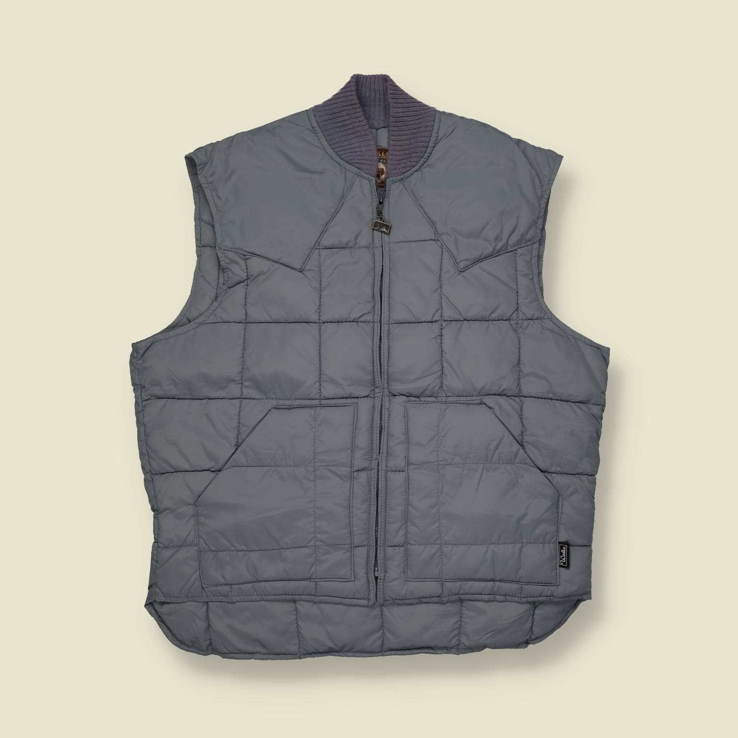1970s Walls Western Quilted Nylon Vest - L/XL