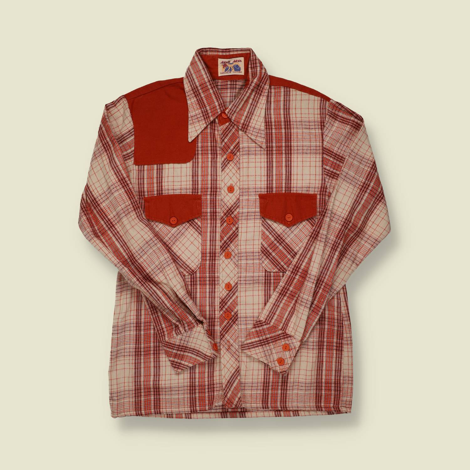1970s Mad Man Plaid Western Shirt - S