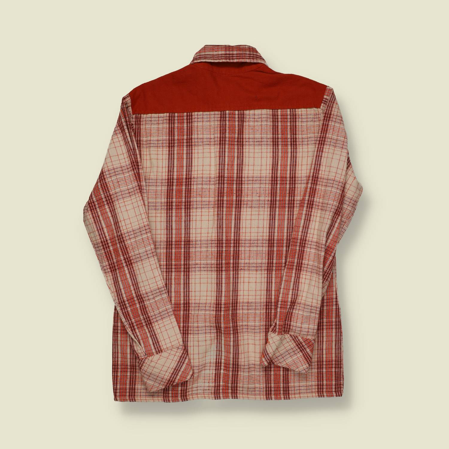 1970s Mad Man Plaid Western Shirt - S
