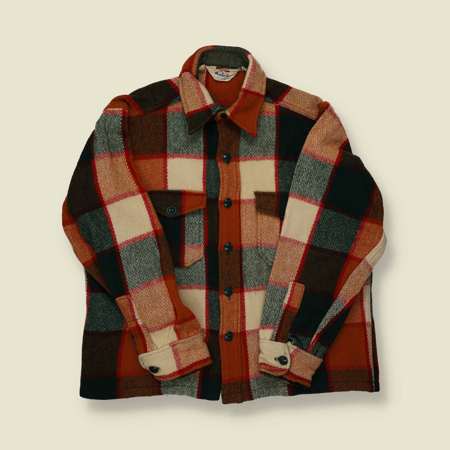 1970s Woolrich Wool Plaid Hunting Shirt - S/M
