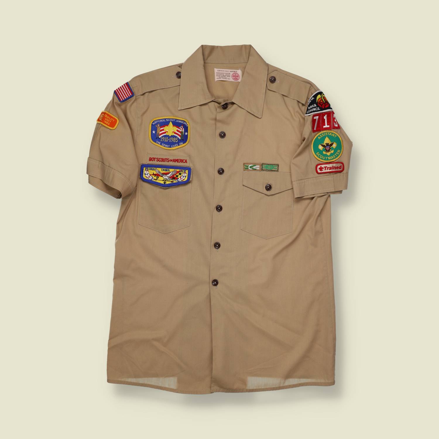 1985 Boy Scouts of America Jamboree Uniform Shirt – Patched - S/M