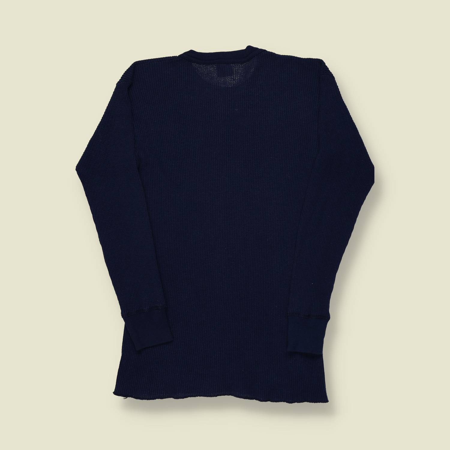 1970s Oakton Navy Thermal Long Sleeve Shirt - XS/S
