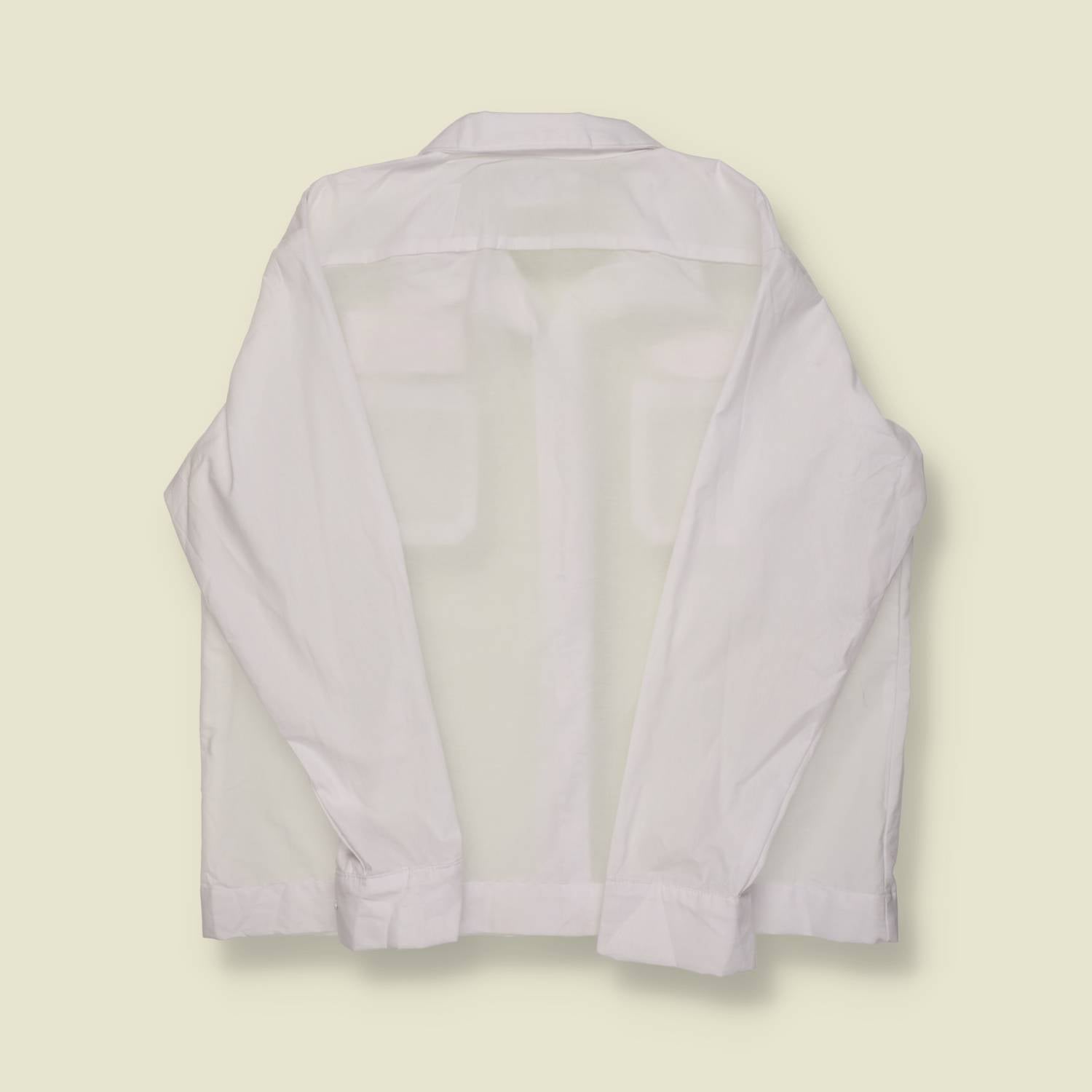 2000s | Aramark | Honda Work Shirt – White “Haley” Name Patch - L/XL