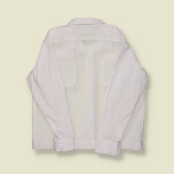2000s | Aramark | Honda Work Shirt – White “Haley” Name Patch - L/XL