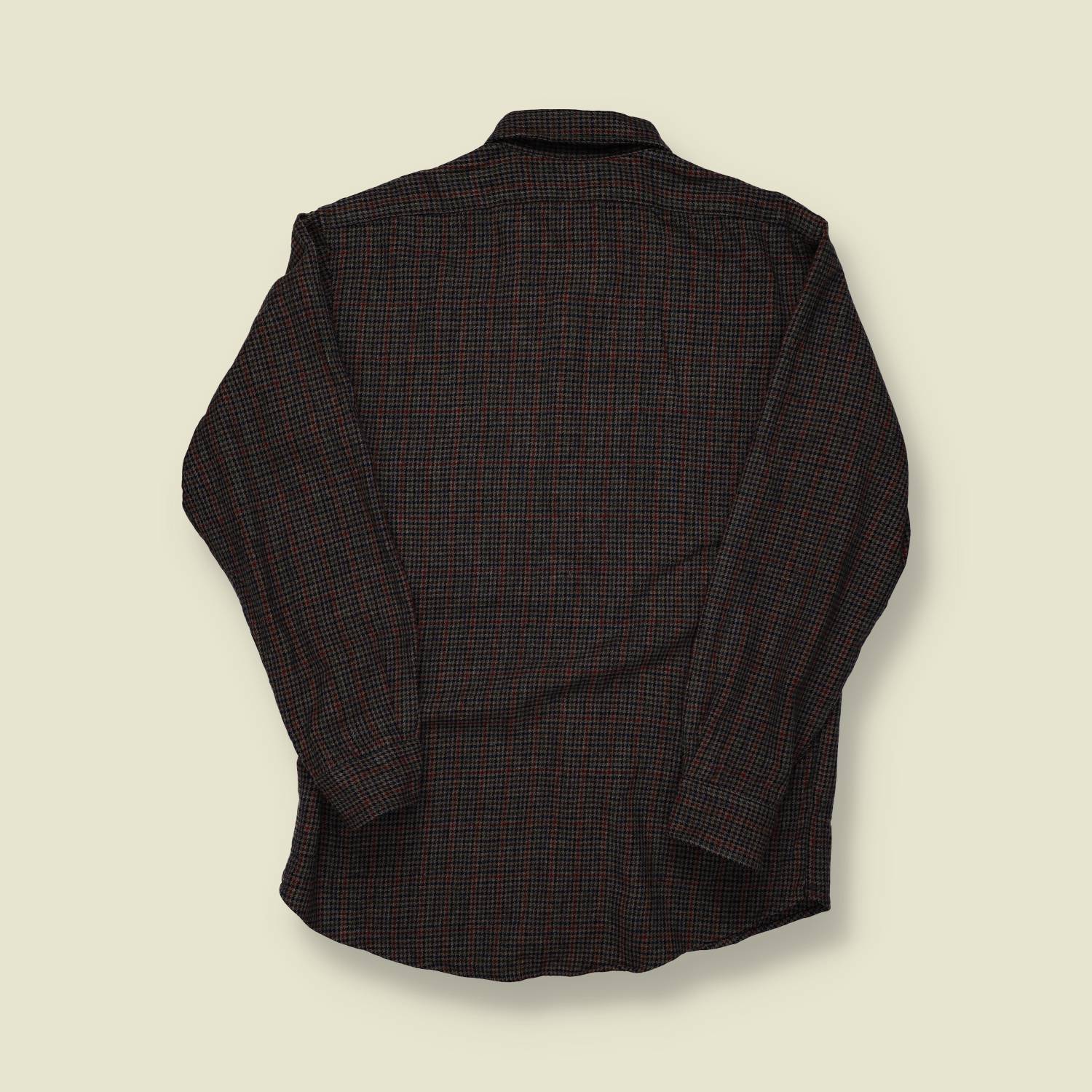1980s–1990s | Pendleton | Wool Houndstooth Shirt – Brown & Green - S/M