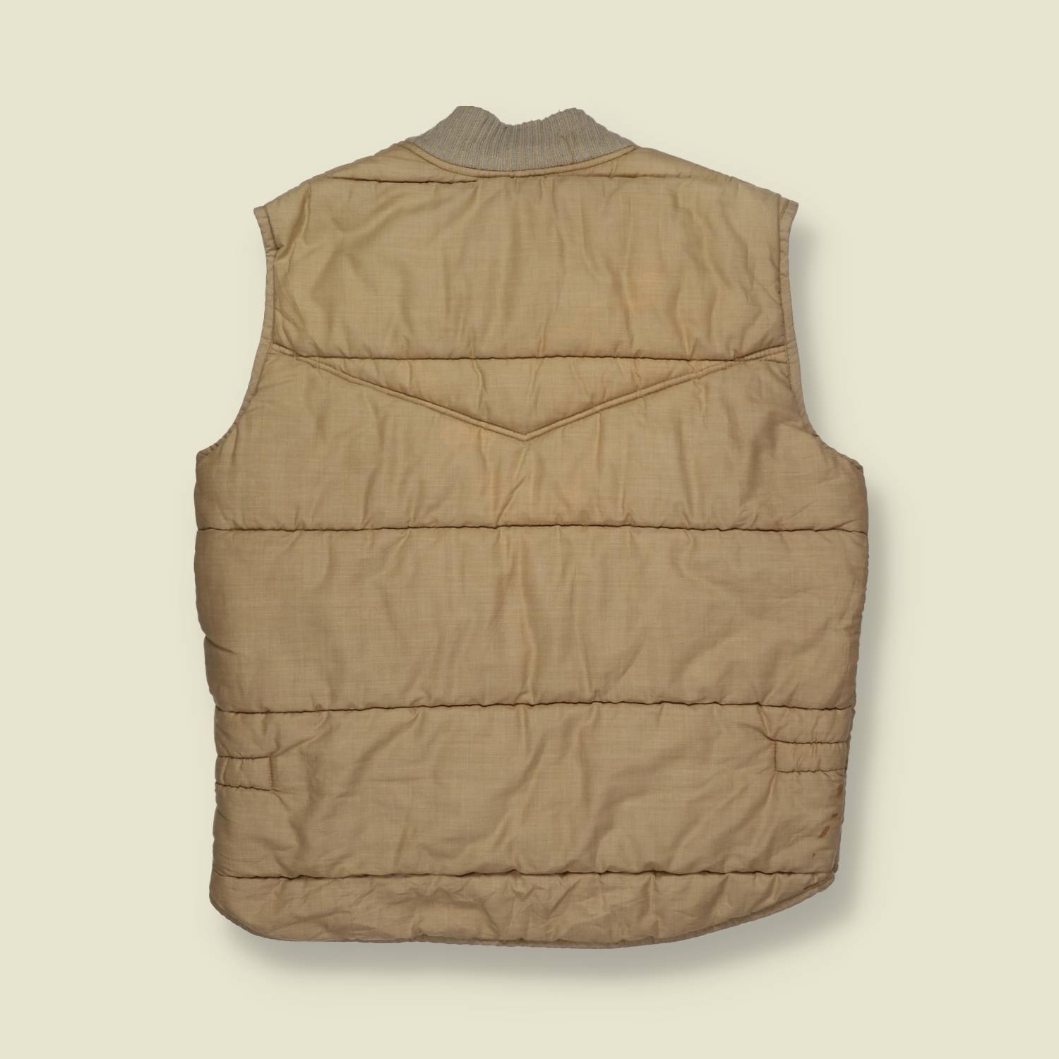 1960s–1970s | Walls | Quilted Work Vest – Beige - XS/S