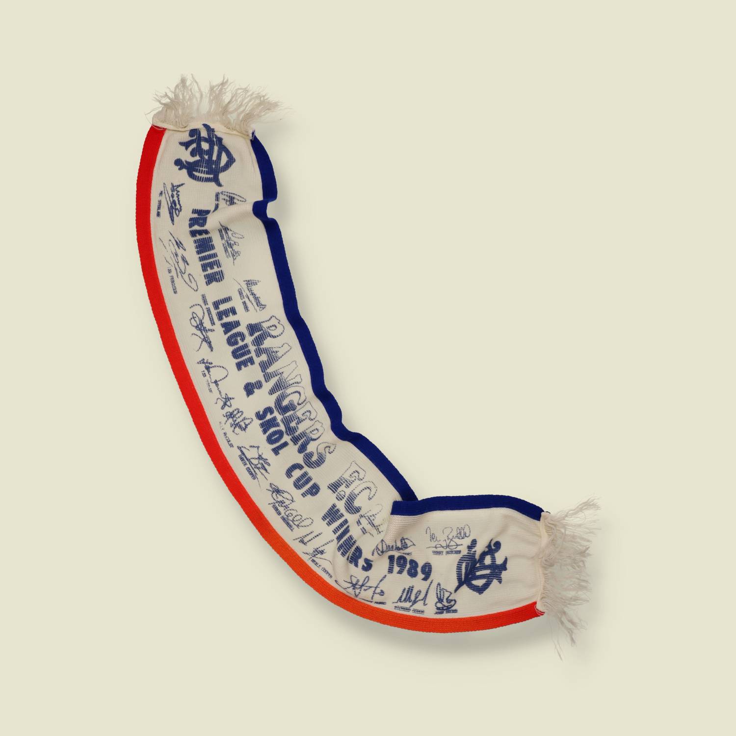 1989 | Umbro | Rangers F.C. Home Shirt + Cup Winners Scarf Set - S