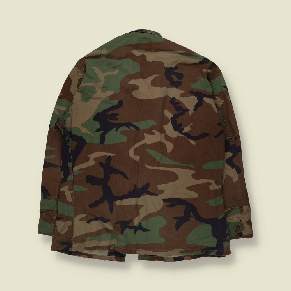 1980s–1990s U.S. Army | Woodland BDU Shirt | Camouflage - XS