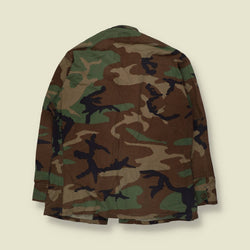 1980s–1990s U.S. Army | Woodland BDU Shirt | Camouflage - XS