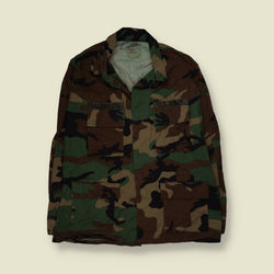 1980s–1990s U.S. Army | Woodland BDU Shirt | Camouflage - XL
