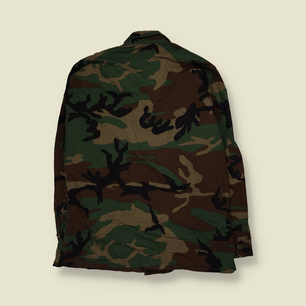1980s–1990s U.S. Army | Woodland BDU Shirt | Camouflage - XL