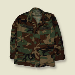 1980s–1990s U.S. Army | Woodland BDU Shirt | Camouflage - XS
