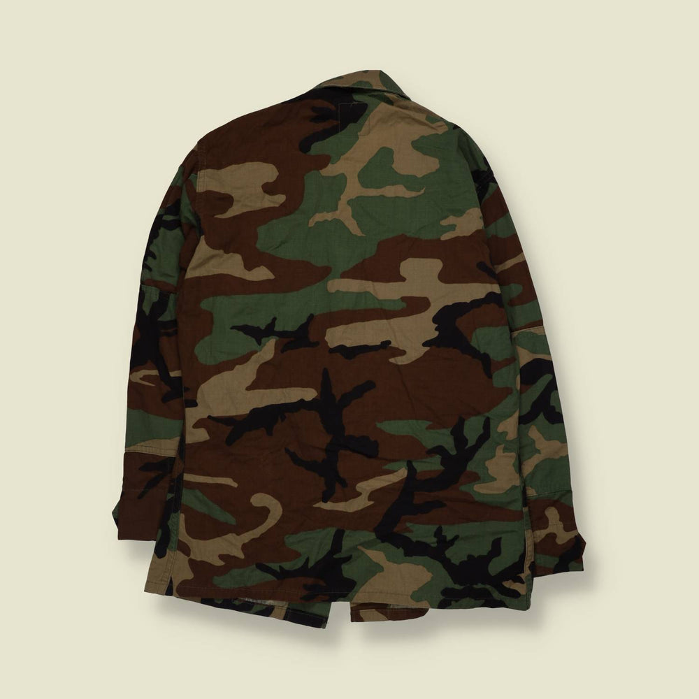 1980s–1990s U.S. Army | Woodland BDU Shirt | Camouflage - XS