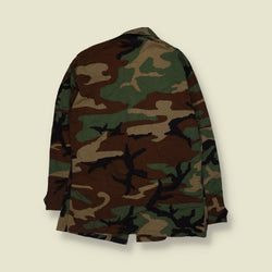 1980s–1990s U.S. Army | Woodland BDU Shirt | Camouflage - XS