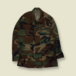 1980s–1990s U.S. Army | Woodland BDU Shirt | Camouflage - XS