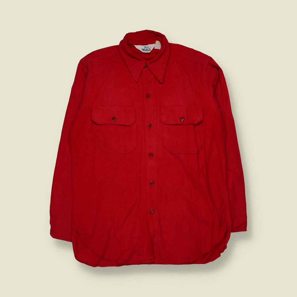 1970s–1980s | Woolrich | Chamois Shirt | Red - L