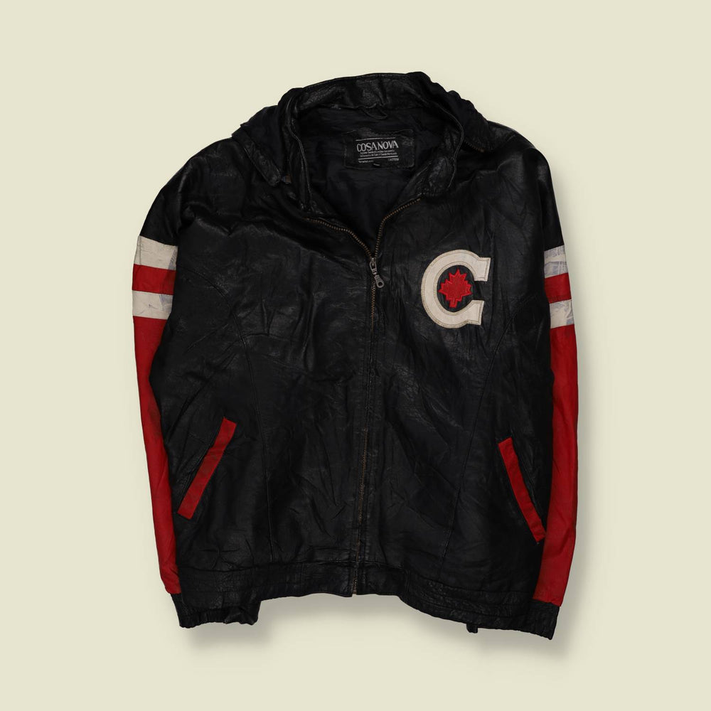 1990s Casanova | Canada Leather Jacket | Black - 4XL