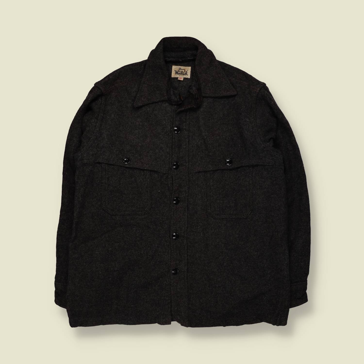 1960s | Woolrich | Overshirt | Charcoal - L