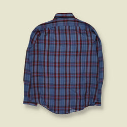 1980s County Town | Check Shirt | Blue - XL