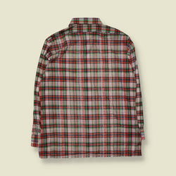 1970s | Check Shirt | Red & Green - 2XL