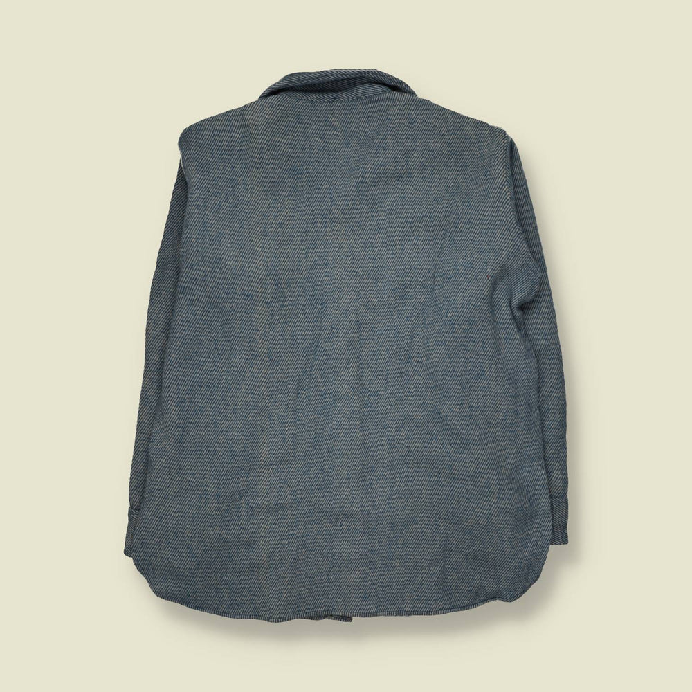 1970s | Woolrich | Overshirt | Blue Stripe - XL