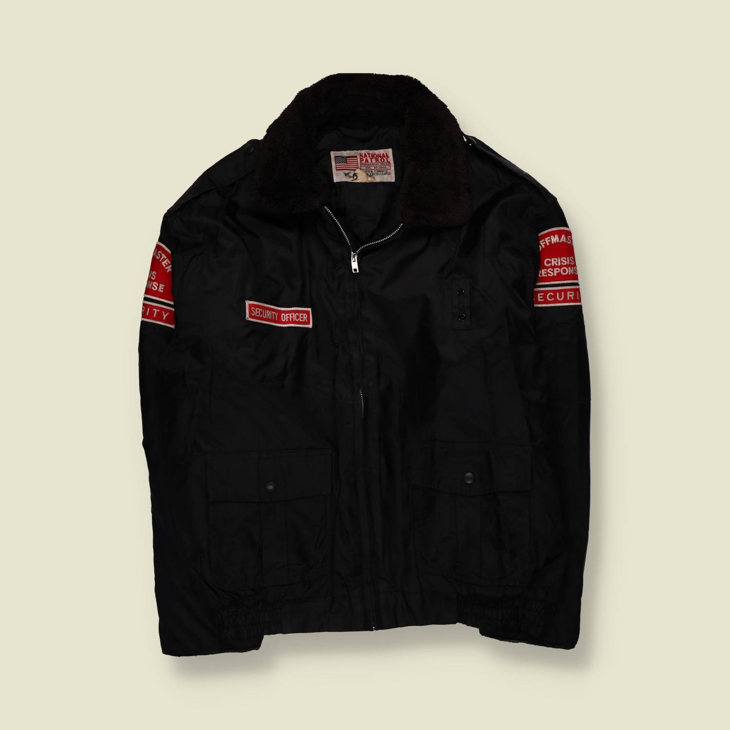 1980s National Patrol | Security Jacket | Black - 2XL
