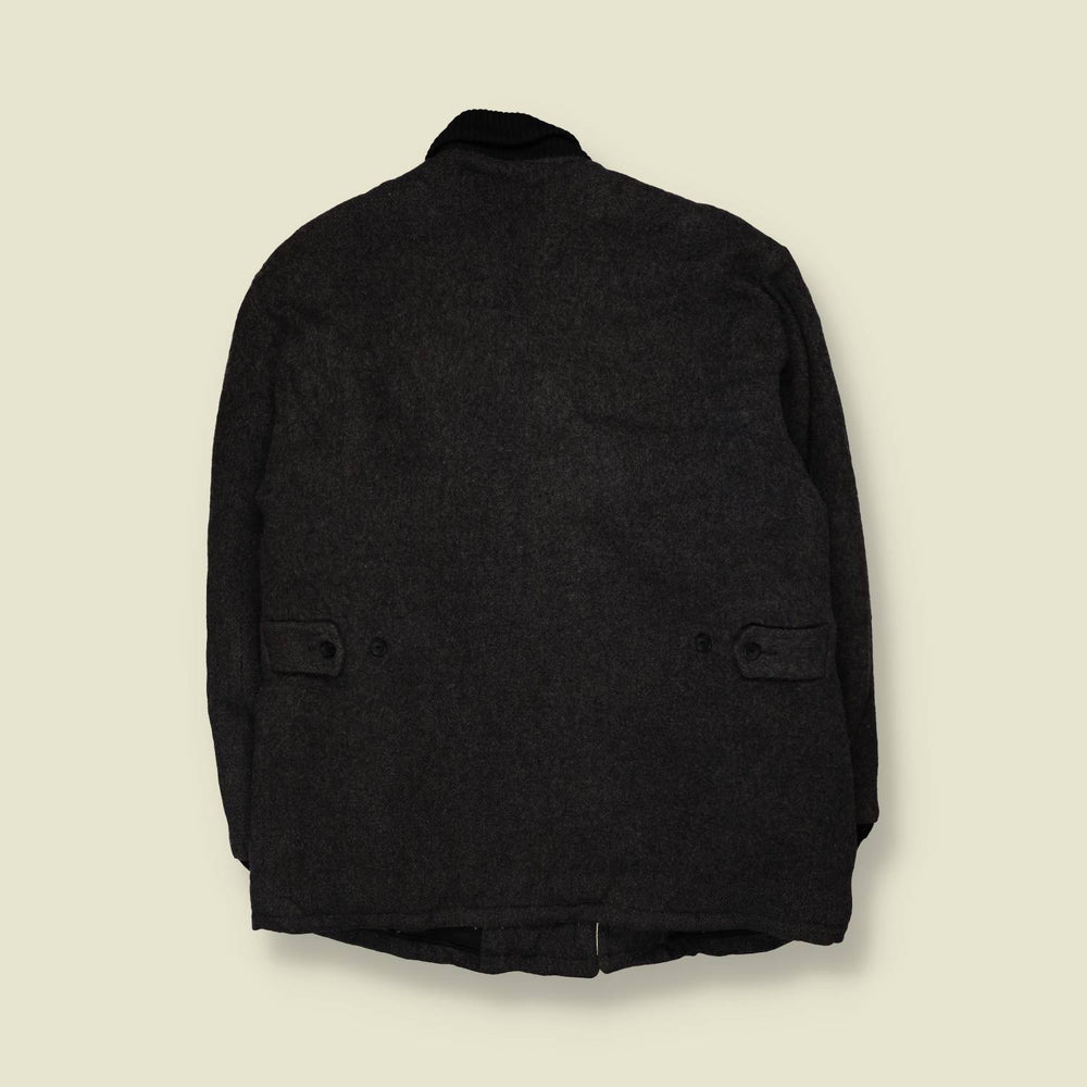 1950s–1960s Windbreaker | Wool Jacket | Charcoal - XL
