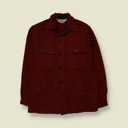 1970s | Woolrich | Shirt Jacket | Red Stripe - S