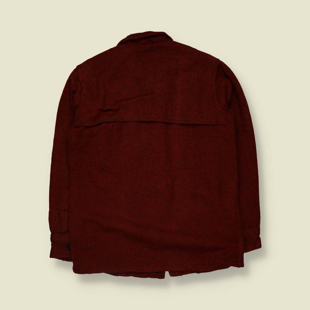 1970s | Woolrich | Shirt Jacket | Red Stripe - S