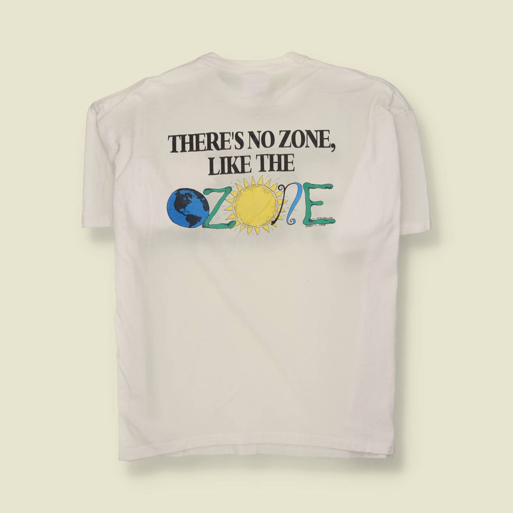 1990s | Aussie Tee | Ozone Graphic T-Shirt | White - 4XL