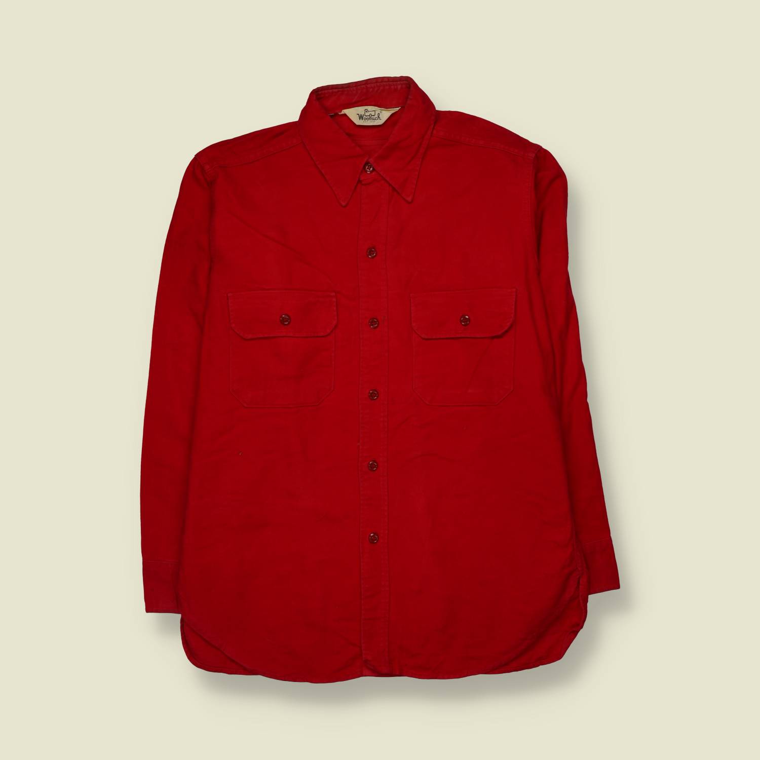 1970s | Woolrich | Chamois Shirt | Red - XXL