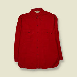 1970s | Woolrich | Chamois Shirt | Red - XXL