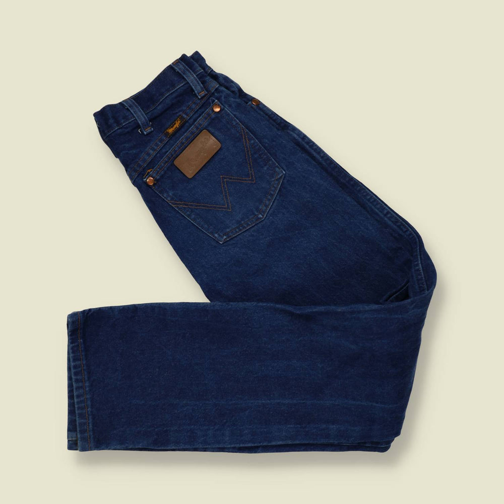 1980s | Wrangler | 13MWZ Made In Mexico Jeans | Dark Blue - w28