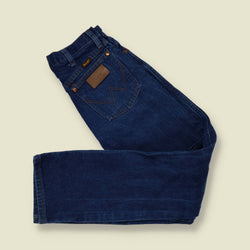 1980s | Wrangler | 13MWZ Made In Mexico Jeans | Dark Blue - w28