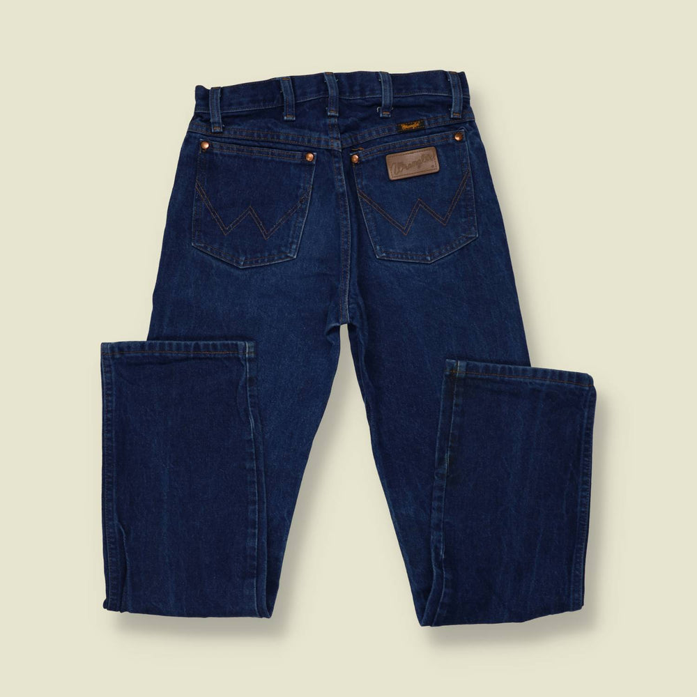 1980s | Wrangler | 13MWZ Made In Mexico Jeans | Dark Blue - w28