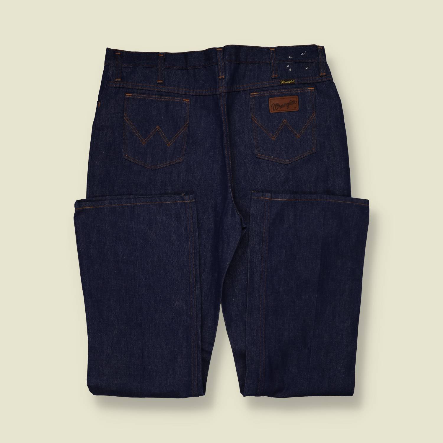 1970s | Wrangler | Deadstock Flared Jeans | Dark Blue - w38