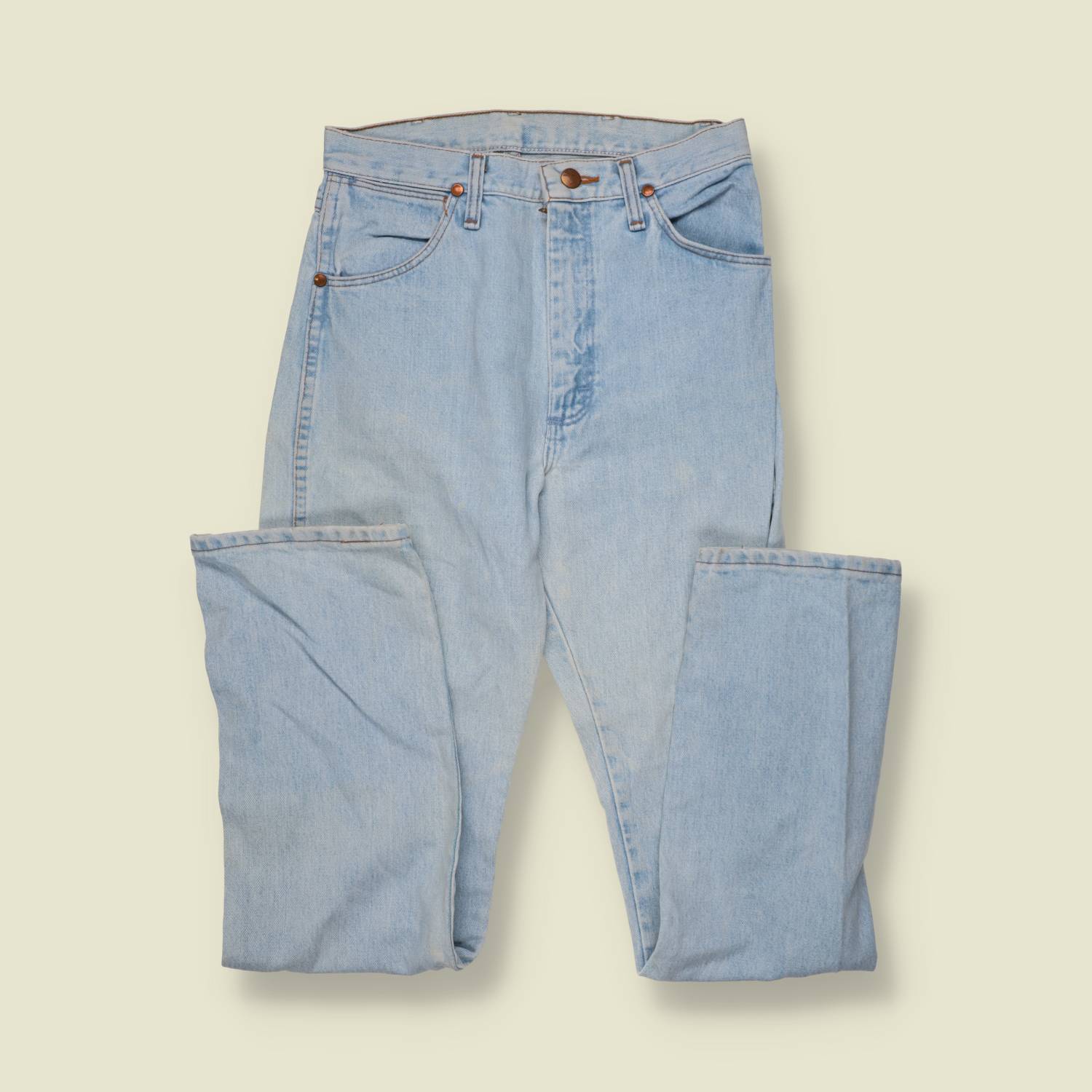 1980s–1990s | Wrangler | 14MWZ Jeans | Light Blue - w29