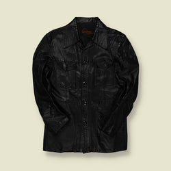 1970s | Windsor Leatherwear | Black Leather Jacket – Made in England - S