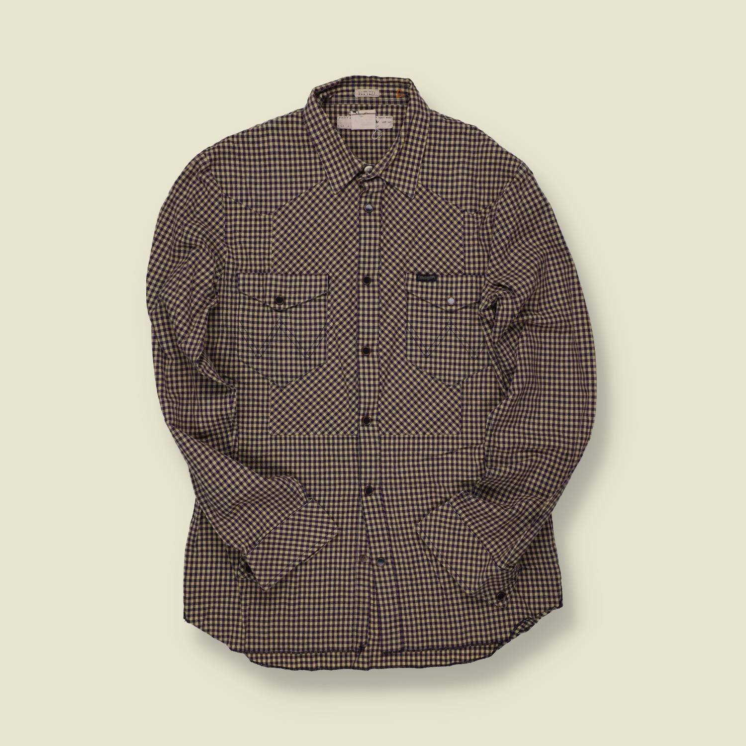 1990s | Wrangler | 70s-Style Western Check Snap Shirt – Brown/Black - XS