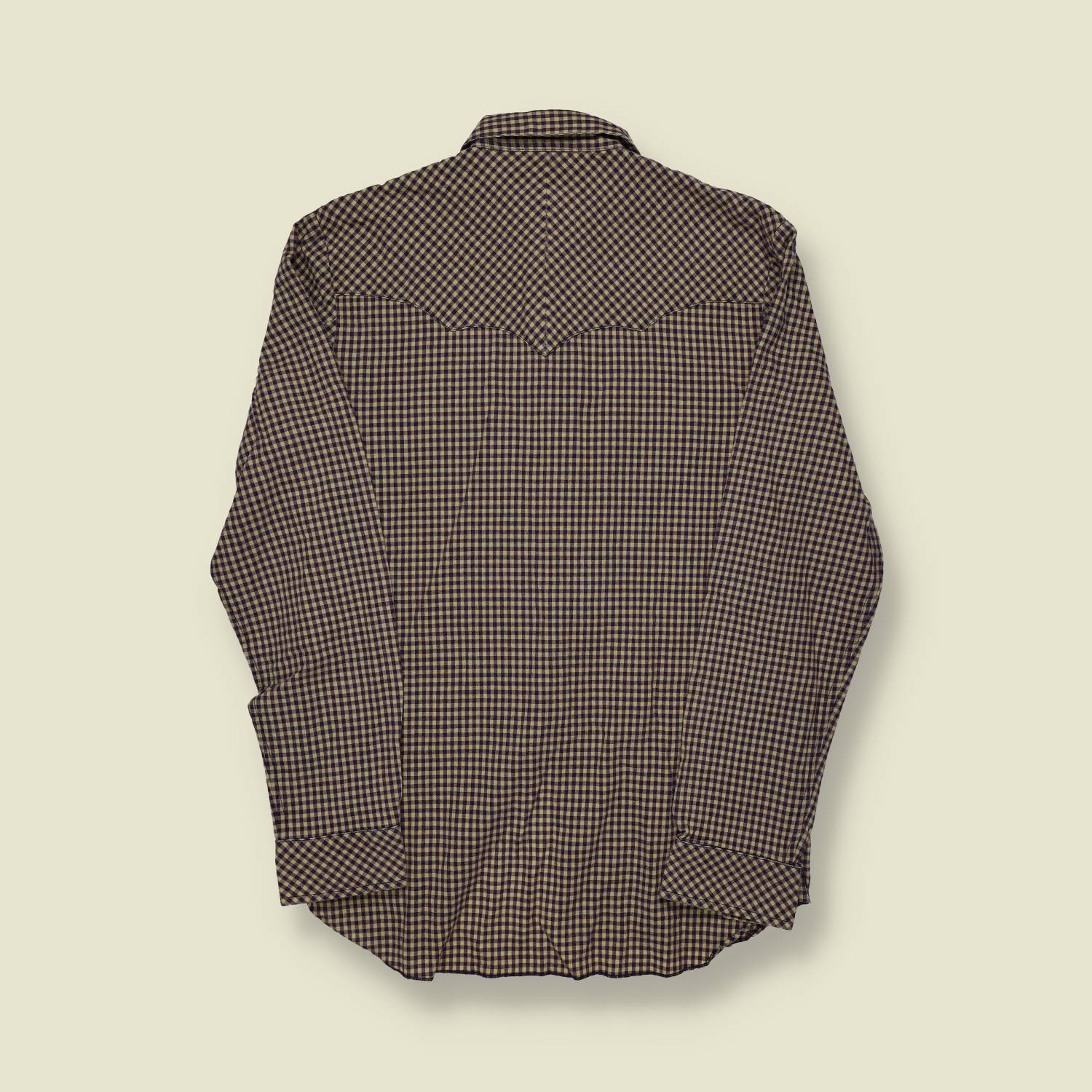 1990s | Wrangler | 70s-Style Western Check Snap Shirt – Brown/Black - XS