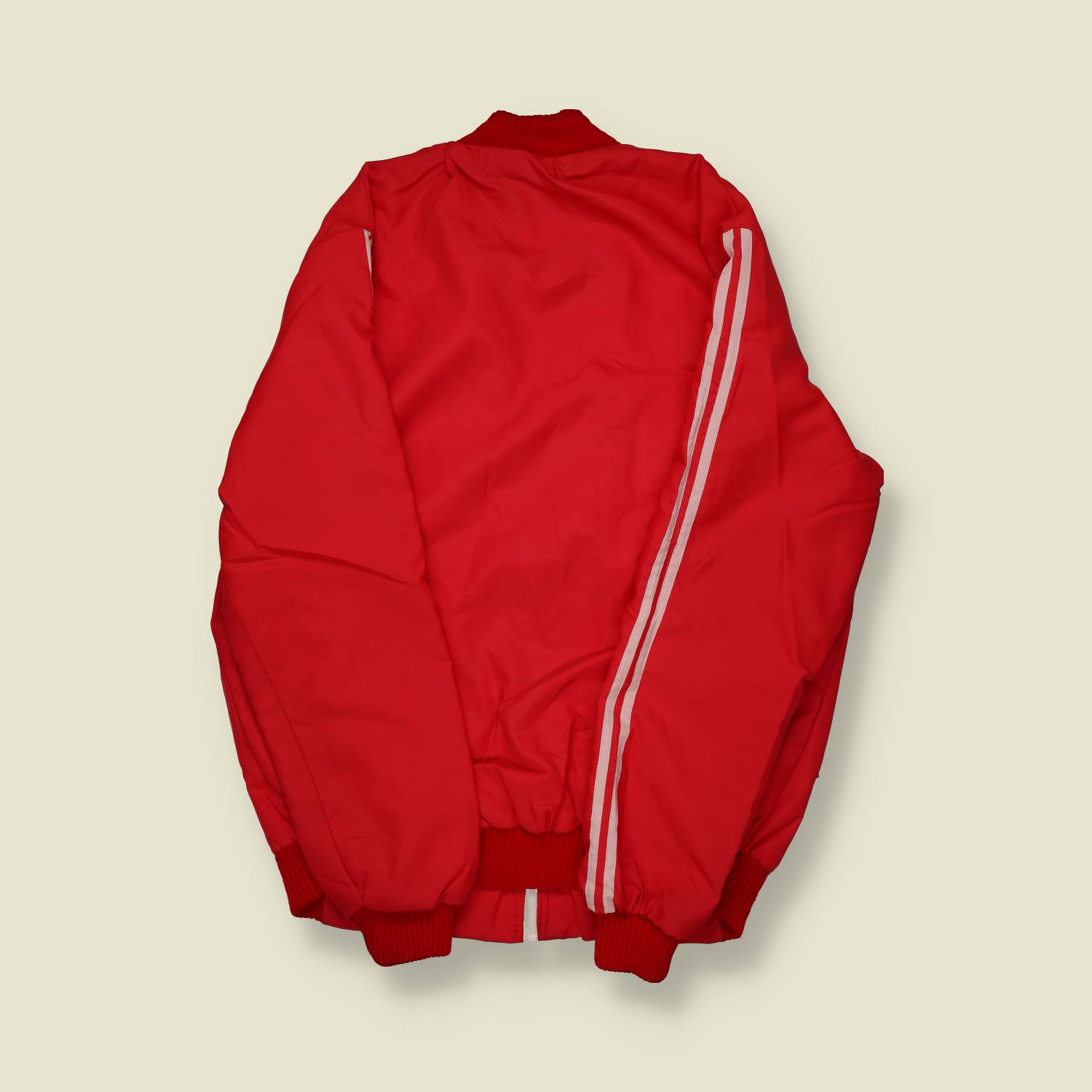 1990s | Sportswear | STP Racing-Style Jacket – Red/White - L/XL