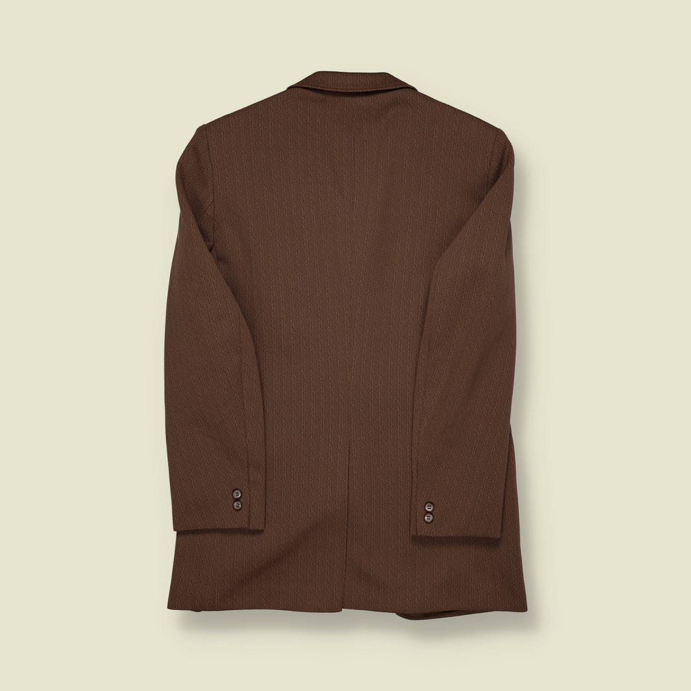 1960s | VIP Cook | Brown Textured Blazer - XS