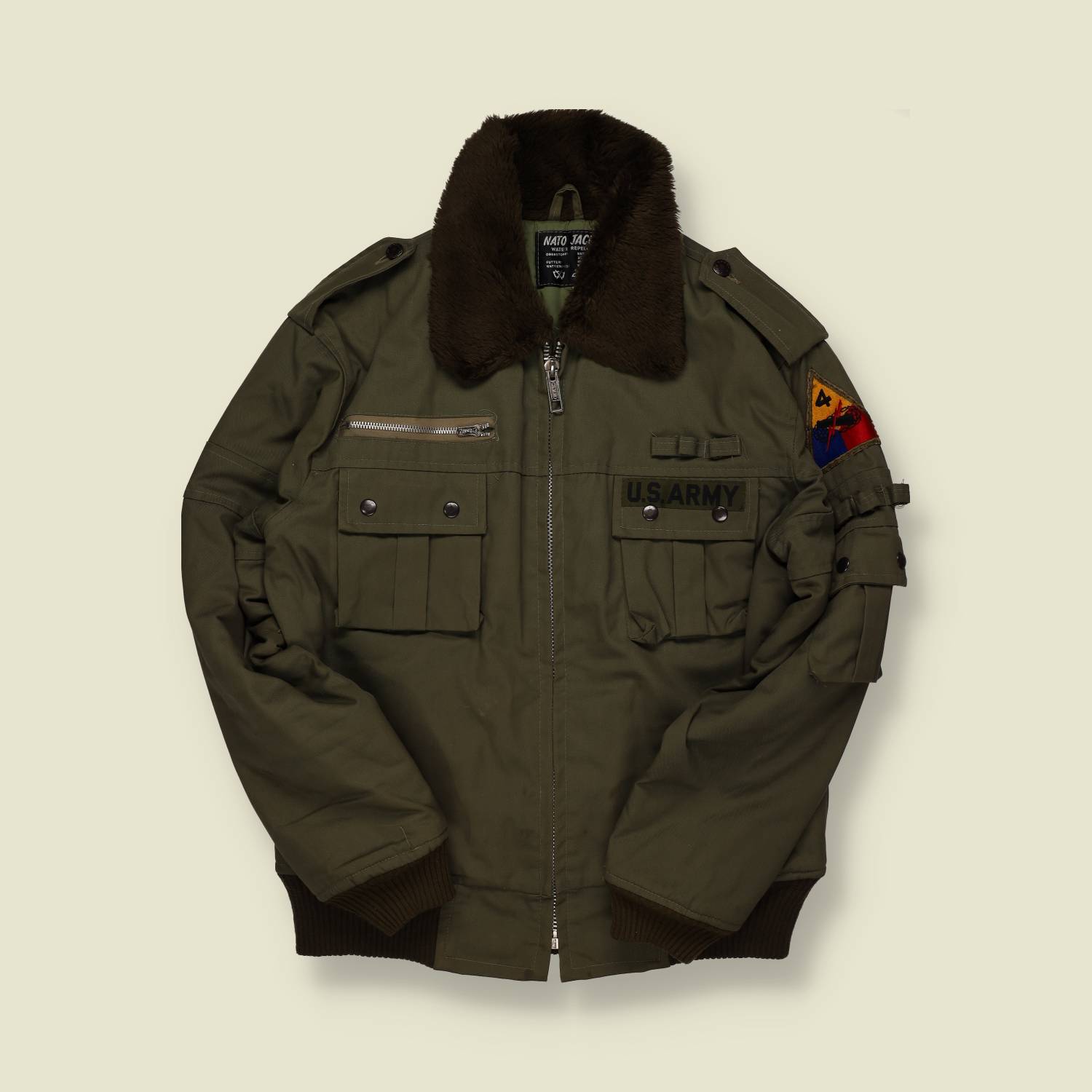1990s | NATO Jackets | Reproduction U.S. Army Bomber – OD Green - XS/S