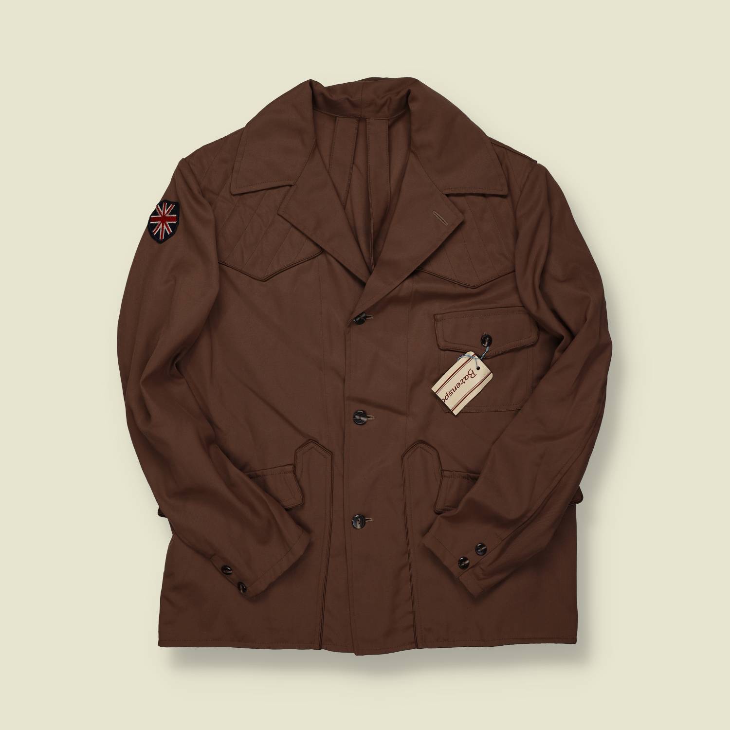 1970s | Unbranded | Land Rover “Legión Valle” Field Jacket – Brown (Deadstock) - S