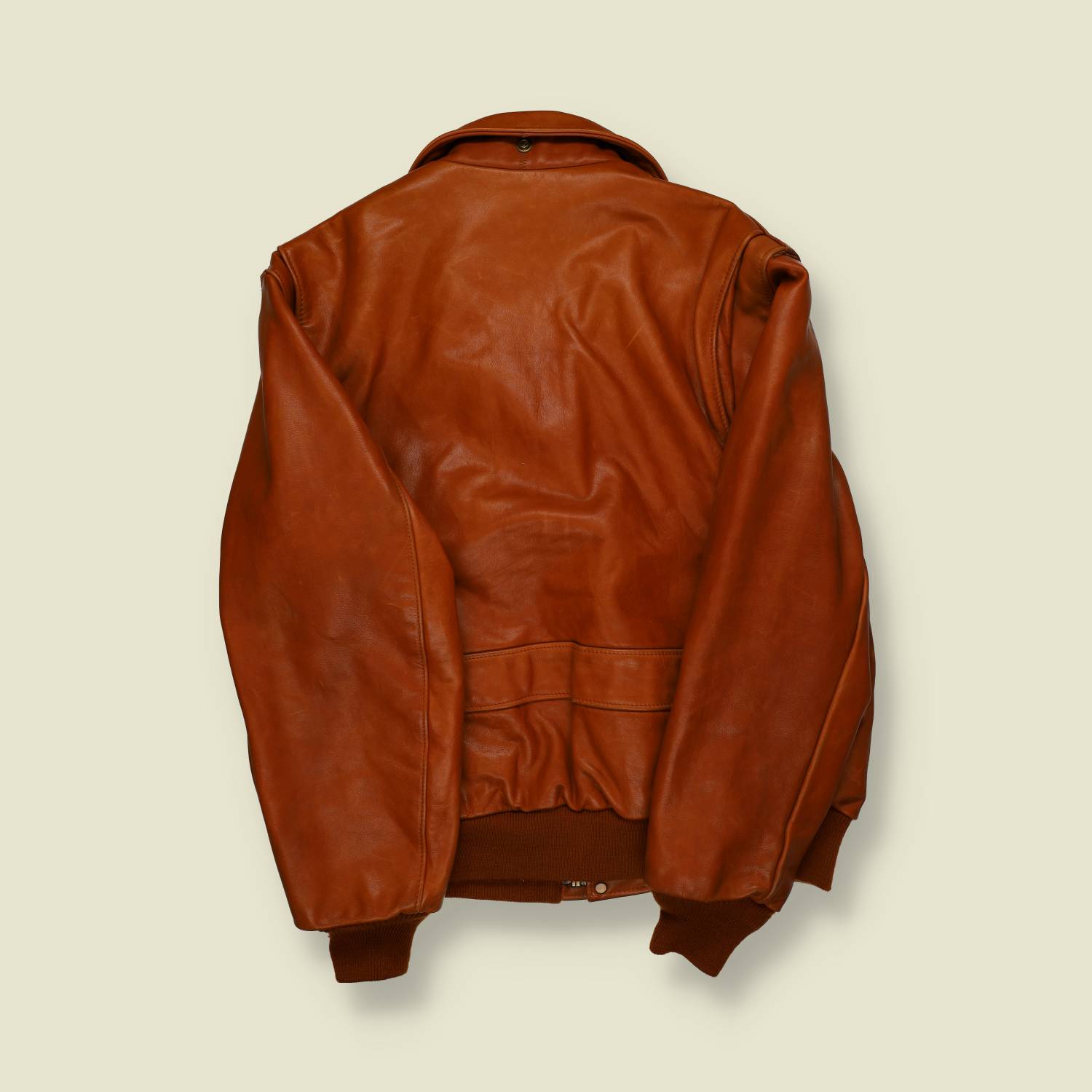 1990s-2000s | Schott | Leather Bomber Jacket – Tan - L